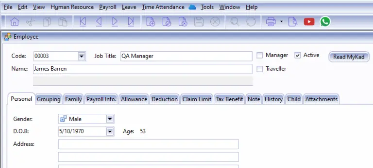 adding a new employee to SQLs payroll system