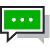 Icon showing chat