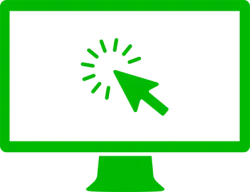 Icon showing clicking on web