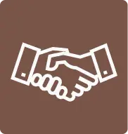 Logo showing hands shaking