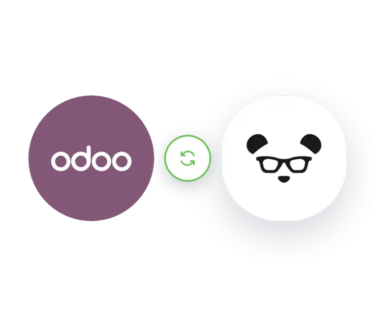 Hero image showing integration between Odoo and PayrollPanda