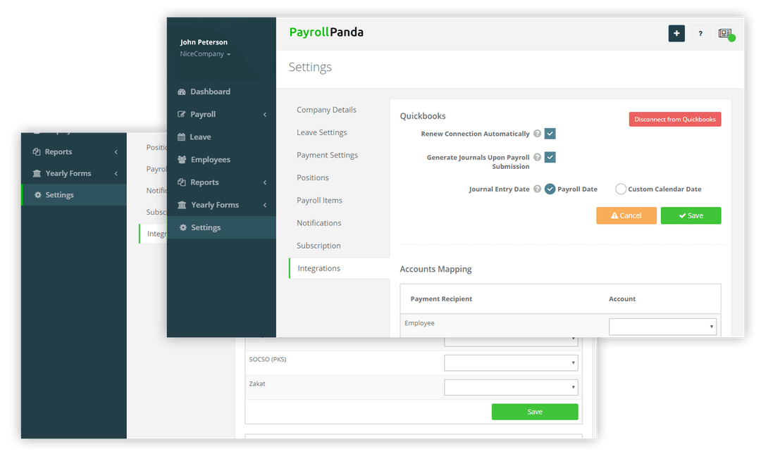 Quickbooks PayrollPanda