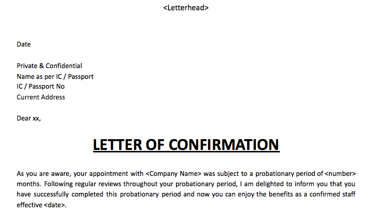 sample letter of employment malaysia