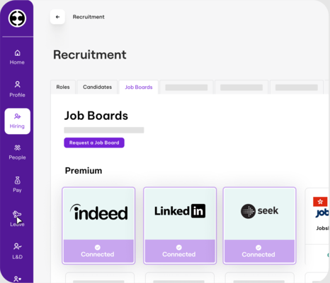 Employment Hero's recruitment feature