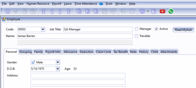 adding a new employee to SQLs payroll system