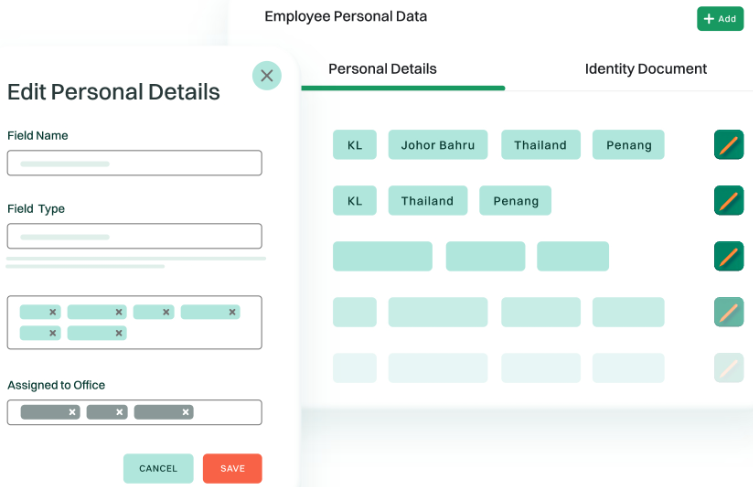 view of BrioHR's digital employee file feature