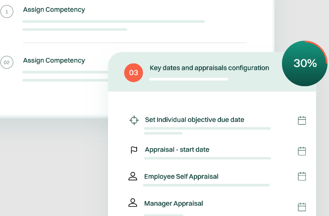 view of BrioHR's performance management feature