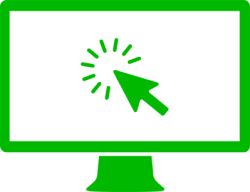 Icon showing clicking on web