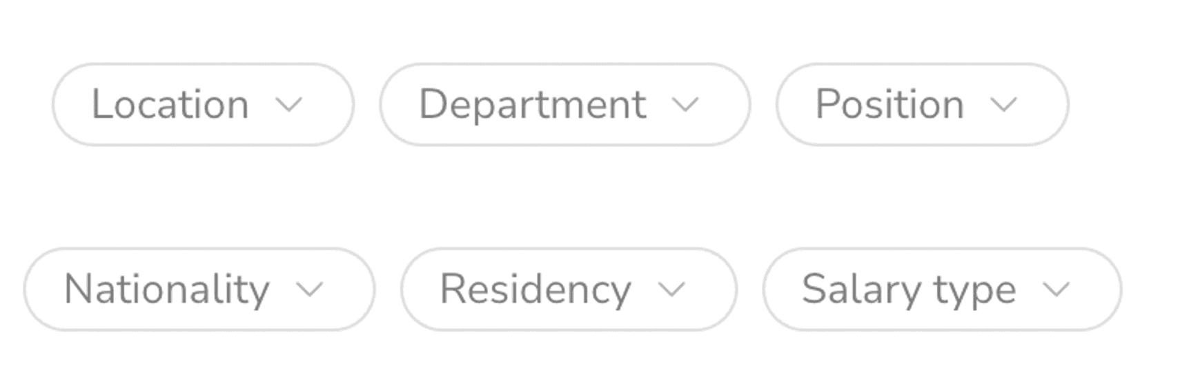 Payroll filters