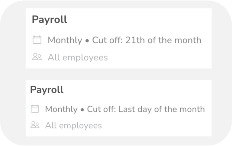 Custom pay periods
