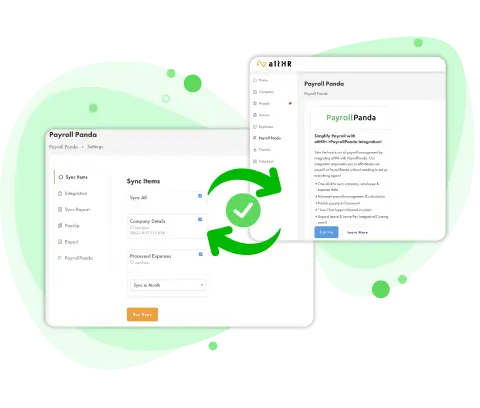 Syncing PayrollPanda with altHR