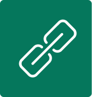 Logo showing a link or integration