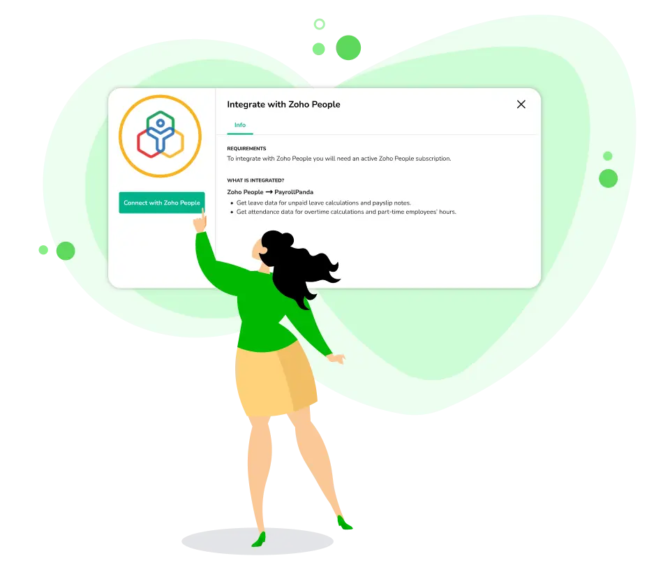 Integrate Zoho People with PayrollPanda