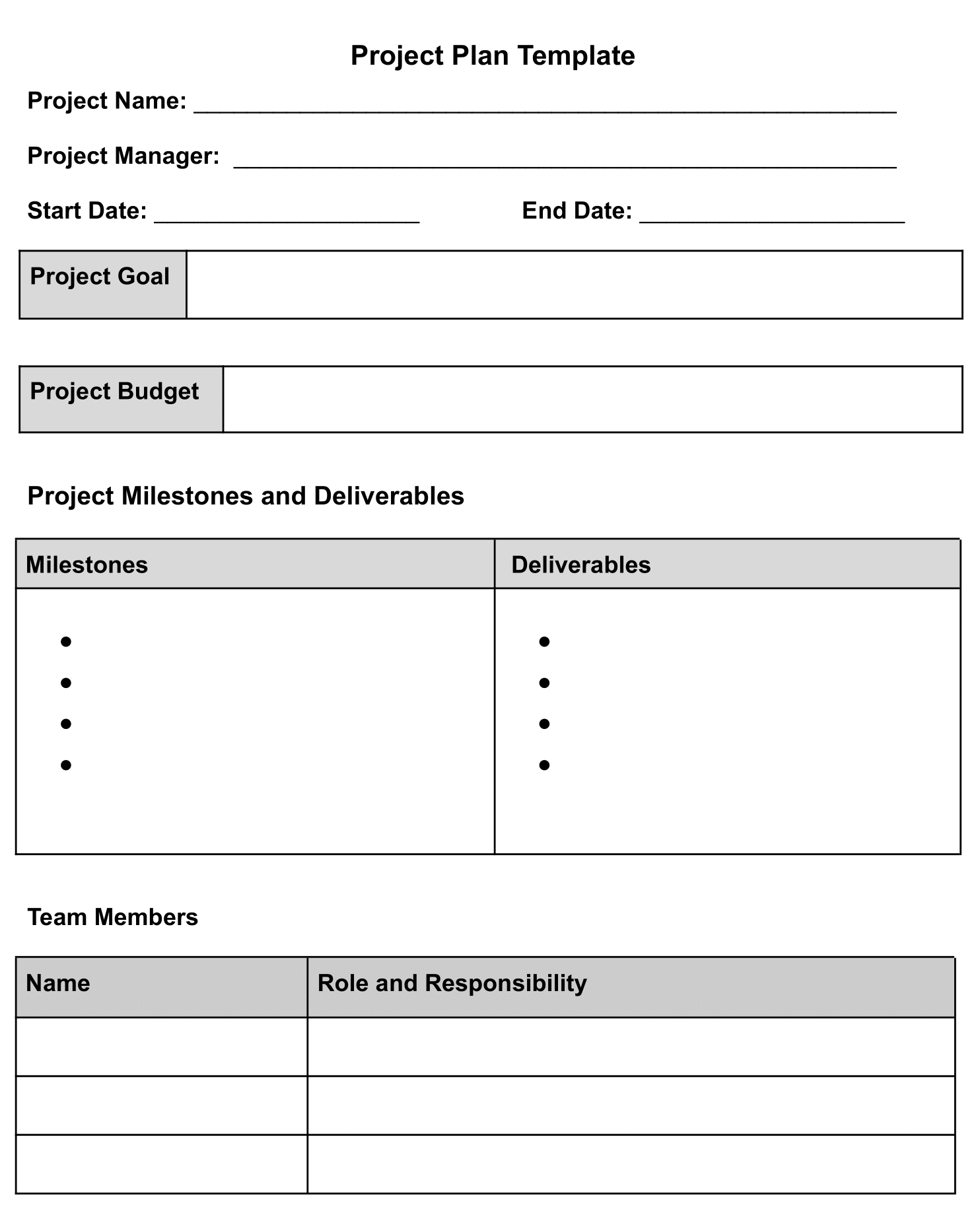 payroll panda Project Plan Template