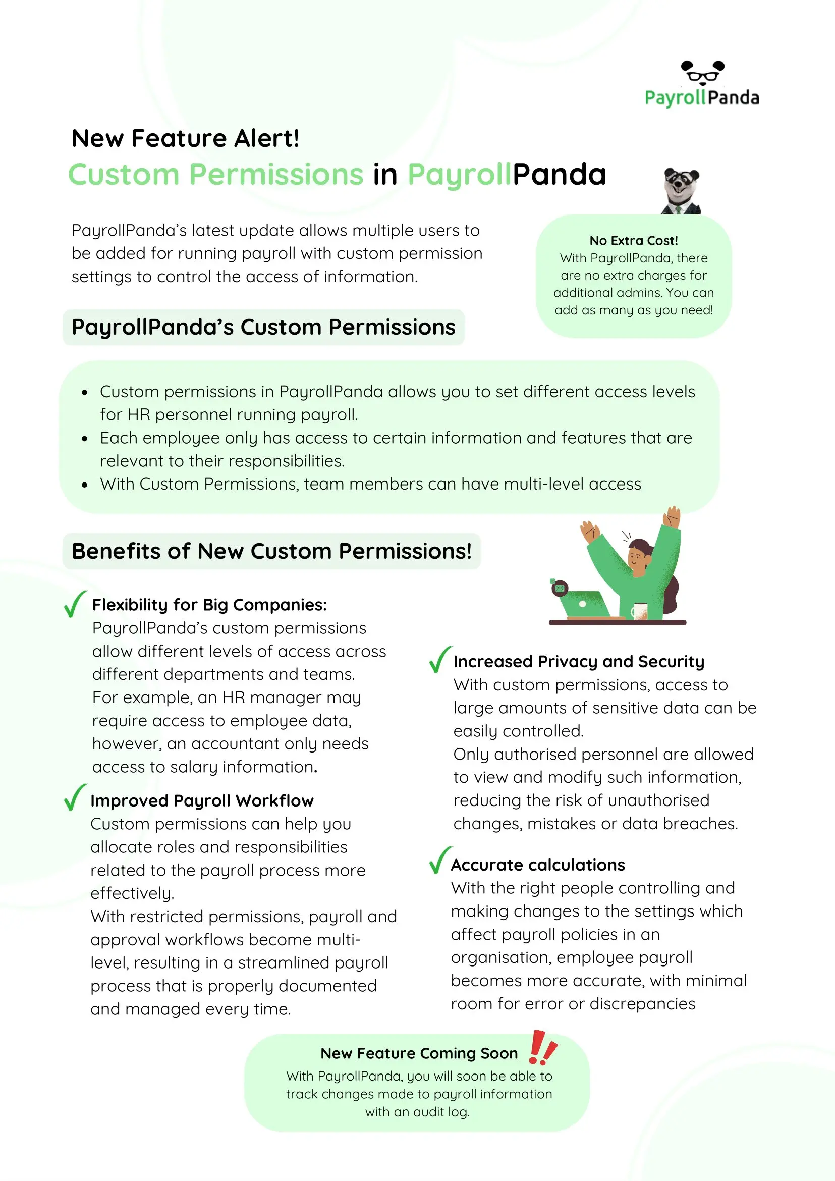 custom permissions with PayrollPanda poster