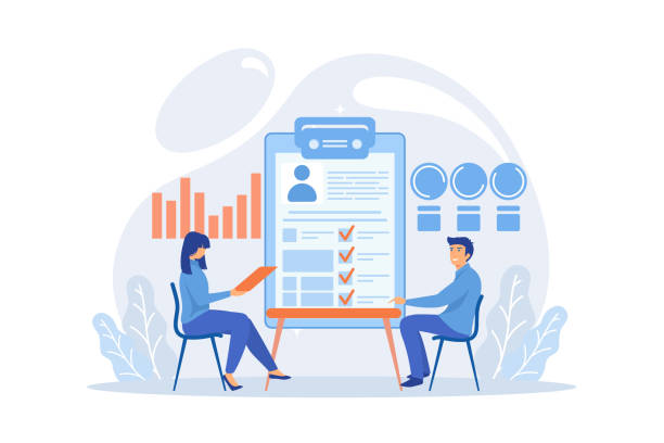 Employer meeting job applicant at pre-employment assessment