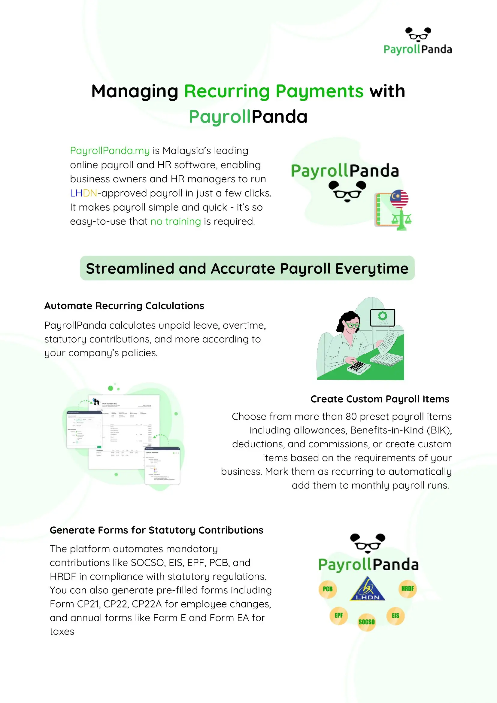 Managing Recurring Payments with PayrollPanda