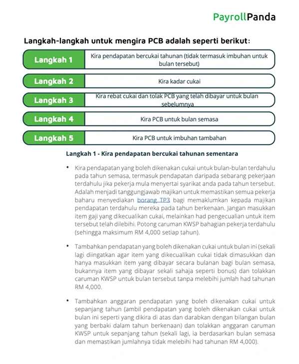 Panduan gaji langkah mengira PCB