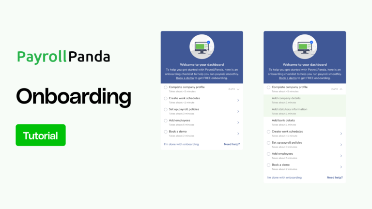 PayrollPanda onboarding video