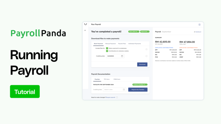 PayrollPanda running payroll